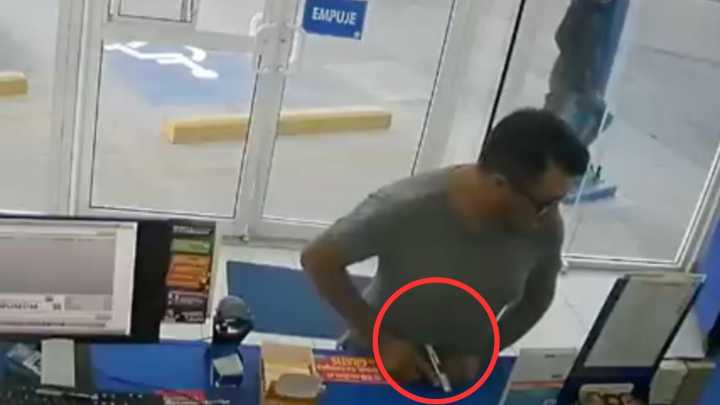 Con un "Por Favor" y "Gracias" Asaltan Farmacia en Chihuahua; Quedó Todo Grabado en Video