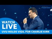 Live: Utah Valley University holds vigil for Charlie Kirk after ex