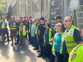 More than 40 protesters arrested blocking traffic as Trump addresses UN General Assembly