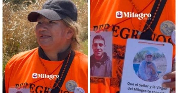 Camina hace 9 días hacia la Catedral de Salta en busca de un milagro para su amiga que tiene cáncer
