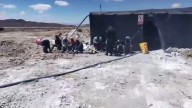 Policía captura a nueve sujetos con 65 explosivos de alto riesgo en zona minera de Quiruvilca