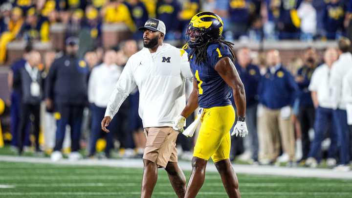 Why is Michigan's Jaishawn Barham suspended for first half vs Oklahoma?
