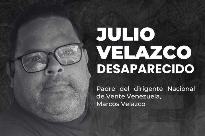 Denuncian desaparición forzada de Julio Velazco