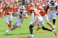 Syracuse-Clemson football delayed after halftime due to lightning. When will game restart?