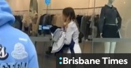 Woman allegedly busts into boutique clothing store