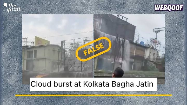 Fact-Check: Video From Guwahati Viral as Showing Cloud Burst in Kolkata