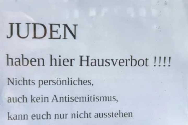 German Store Bans Jews From Entry: 'Can't Stand You'