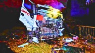 Cortaron el paso Cristo Redentor debido al accidente de un camión en alta montaña