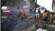 Se conocen videos del momento exacto en que camión de gas explotó en puente vehicular en Ciudad de México: reportan al menos tres muertos