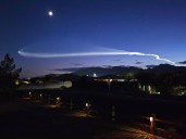 Did you see it? SpaceX Falcon 9 rocket launch lights up the sky in Las Vegas