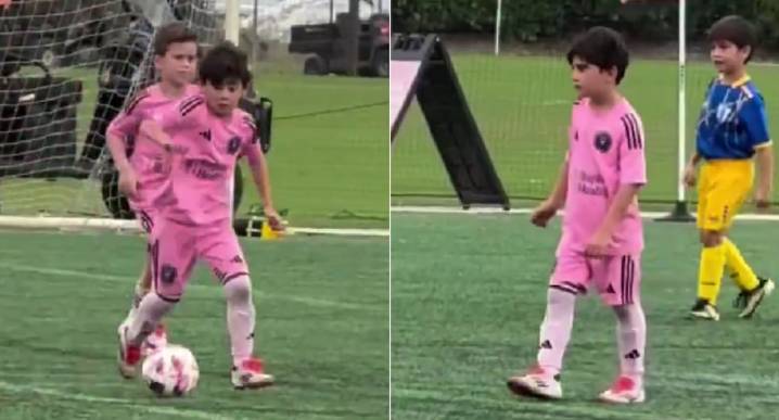 Hijo de Lionel Messi deslumbra con maravillosas jugadas en el Inter Miami