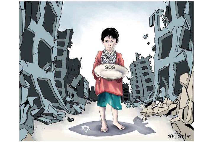 Dibujantes de humor latinoamericanos toman las redes por Gaza (+Fotos)