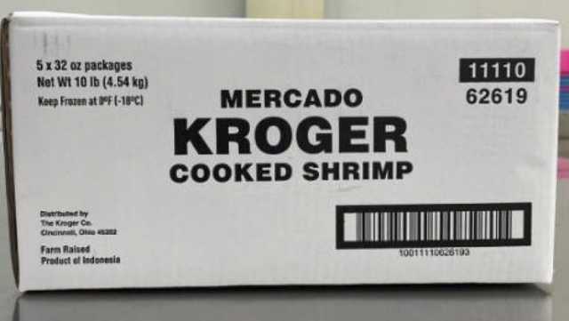More shrimp sold at Kroger stores recalled for possible radioactive contamination