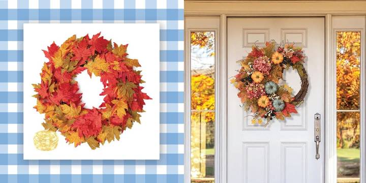 24 Beautiful Amazon Fall Wreaths, Starting at $10