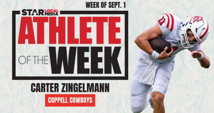 Star Local Media’s Athlete of the Week: Coppell's Carter Zingelmann