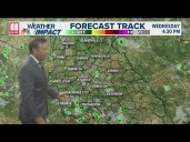 After few isolated showers today, tracking additional rain chances for rest of week