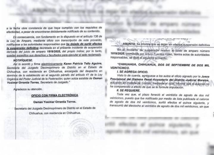 Retiran amparos a exsecretario de Hacienda de Corral