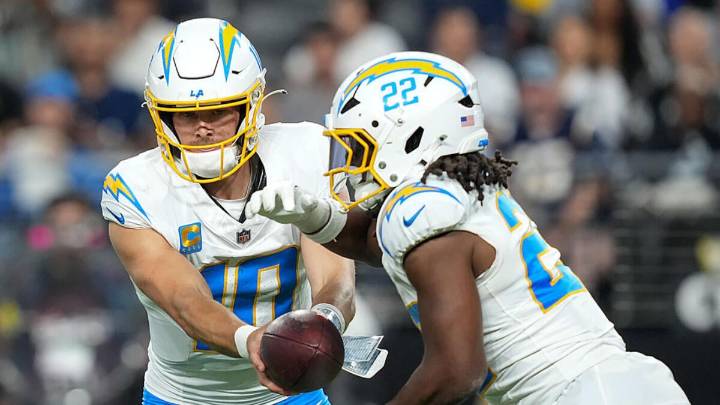 Najee Harris injury update: Chargers RB injured Achilles vs. Broncos, Jim Harbaugh confirms