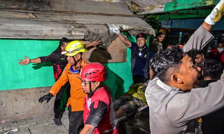 School collapse in Indonesia leaves one student dead, 38 missing