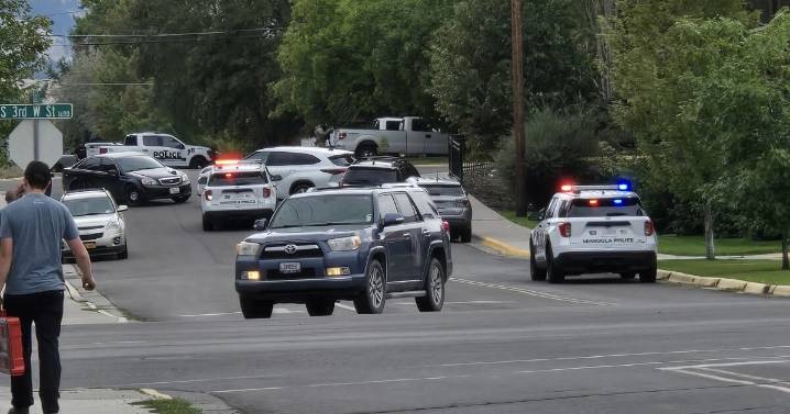 Police presence on South Fourth Street West in Missoula
