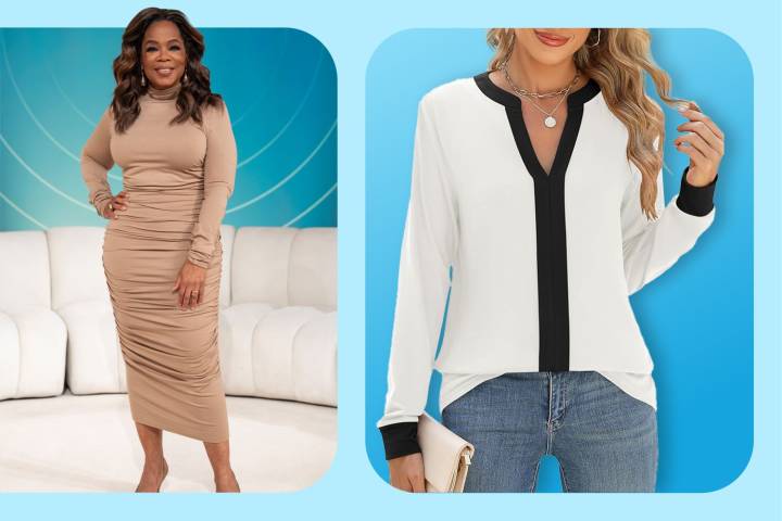 6 Lightweight Long-Sleeve Blouses Inspired by Oprah from $15
