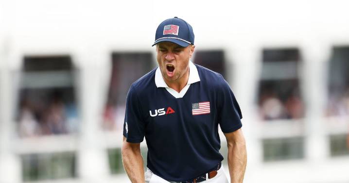 Justin Thomas makes 'irritated' off-camera gesture as Viktor Hovland withdraws from Ryder Cup