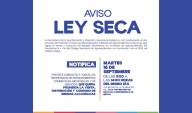 Se Implementará Ley Seca con Motivo del CCXV Aniversario de la Independencia de México