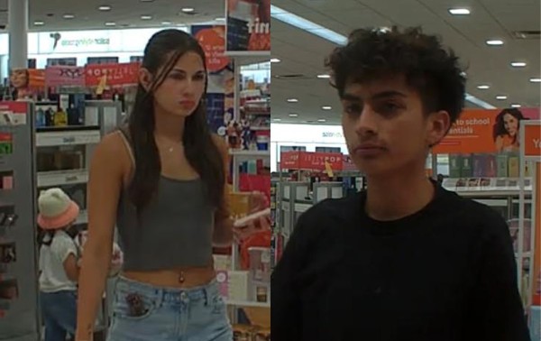 Piden ayuda para identificar a pareja que robó cosméticos