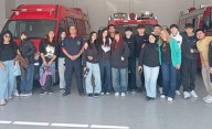 Se realizó jornada del estudiante solidario en el cuartel de Bomberos de Rawson