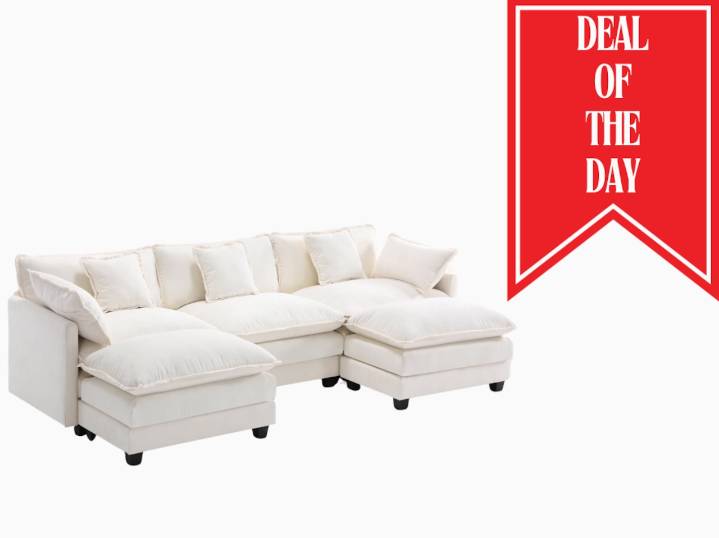 Walmart flash sale: BedLuxury modular sectional sofa now $300 off