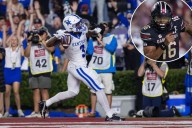 Kentucky running back hits South Carolina QB's grandfather with football during touchdown celebration