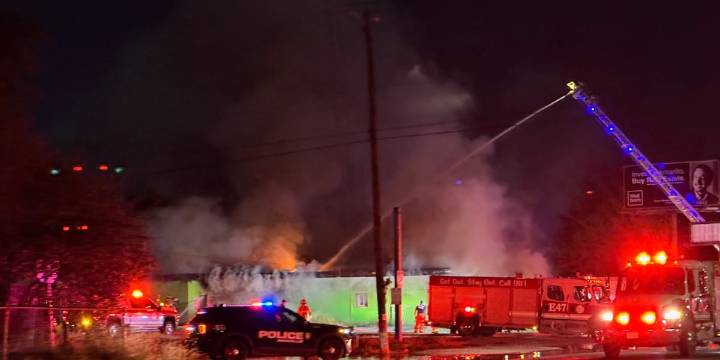 Amarillo Fire Department responding to structure fire near 41st Avenue and Washington Street