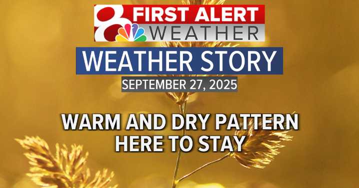 Forecast: Warm and dry pattern here to stay