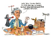 5 tinfoil-covered cartoons about Tylenol and autism