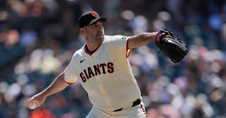 Verlander throws 121 pitches in 5 scoreless innings as Giants rout Orioles 13