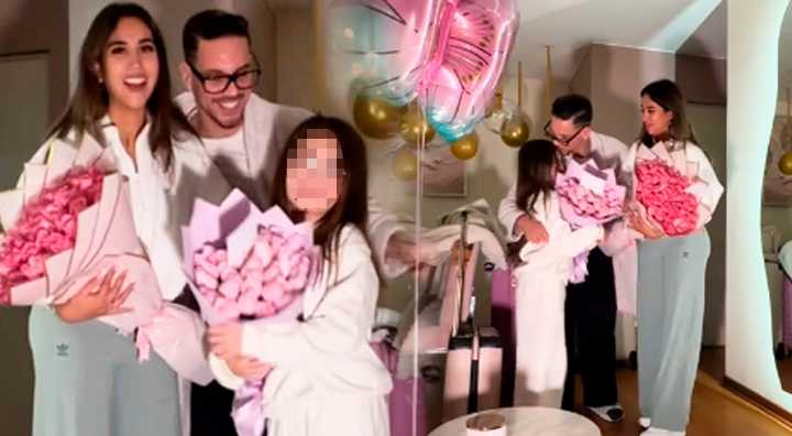 Anthony Aranda SORPRENDIÓ a Melissa y a la hija del 'Gato' Cuba y usuarios REACCIONAN: "Salió buen padrastro"