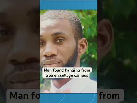 Man found hanging from tree on college campus