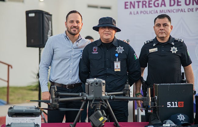 Equipan con dron a policía municipal de Piedras Negras