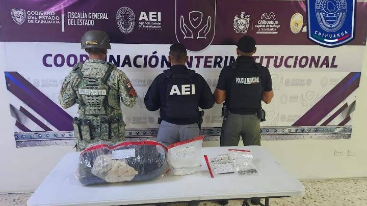 Aseguran sustancias ilícitas tras cateo en un domicilio de la colonia Junta de los Ríos