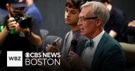 Jaylen Brown answers question from Bill Nye "The Science Guy" at Celtics media day