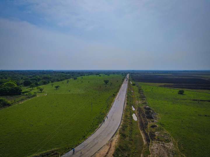Así avanza el proyecto de la pavimentación de 25 kilómetros más de la vía a Orocué