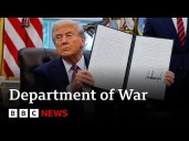 Donald Trump rebrands Department of Defense as Department of War