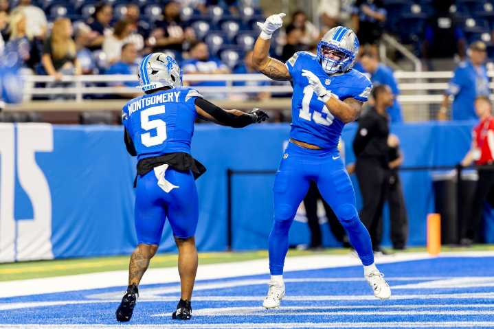 Lions far from perfect, but looking much better while leading Bears at halftime