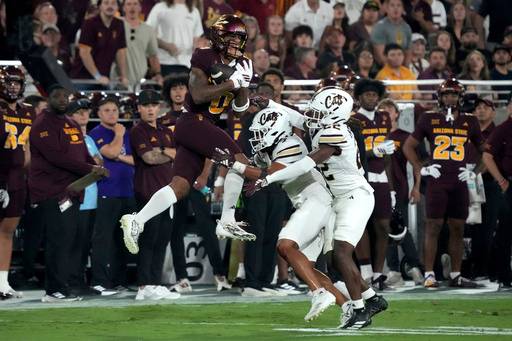 Leavitt, Tyson provide spark in ASU's 34-15 win over Texas State