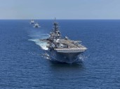 Revelan dónde están desplegados los buques de EEUU en medio de la tensión con Venezuela (Imágenes satelitales)
