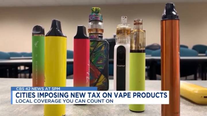 Alabama cities to issue new tax on vape products