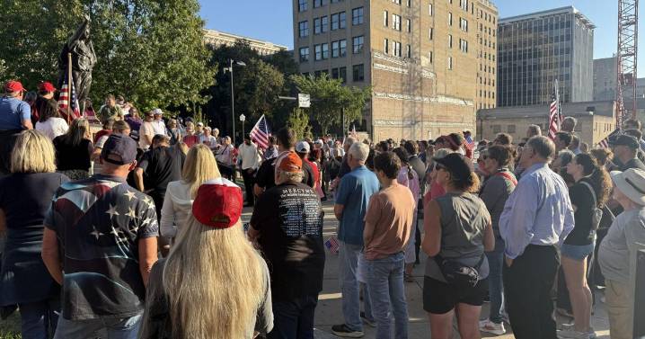 Dane County Republicans host Charlie Kirk vigil on Madison’s capitol square