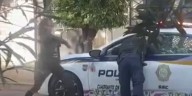Mujer agrede a policía de la SSC en la alcaldía Benito Juárez y la apodan “Lady patadas”