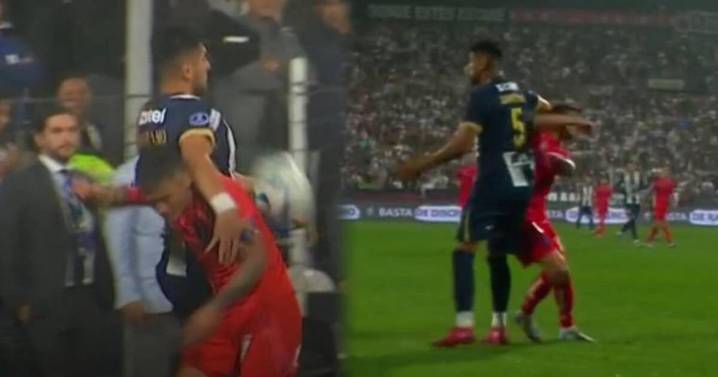 Carlos Zambrano fue expulsado por golpear a Charles Aránguiz en el Alianza Lima vs U de Chile