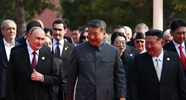 Xi Jinping inaugura junto a Vladimir Putin y Kim Jong-un el desfile militar por el fin de la Segunda Guerra Mundial | China | Rusia | Corea del Norte | Beijing | Tiananmen | OCS | Donald Trump | Estad